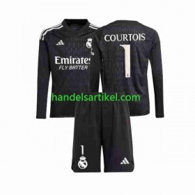 Real Madrid Thibaut Courtois 1 Torwart Kinder Auswärts Trikotsatz 2023/24 Langarm